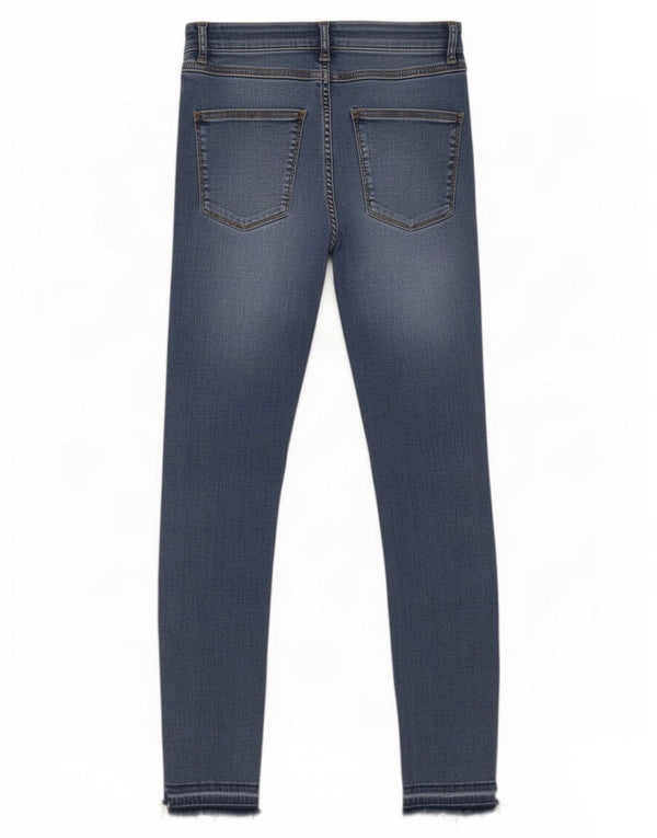 Женские узкие джинсы Zara EU 38, маленькие W28 L27, синие