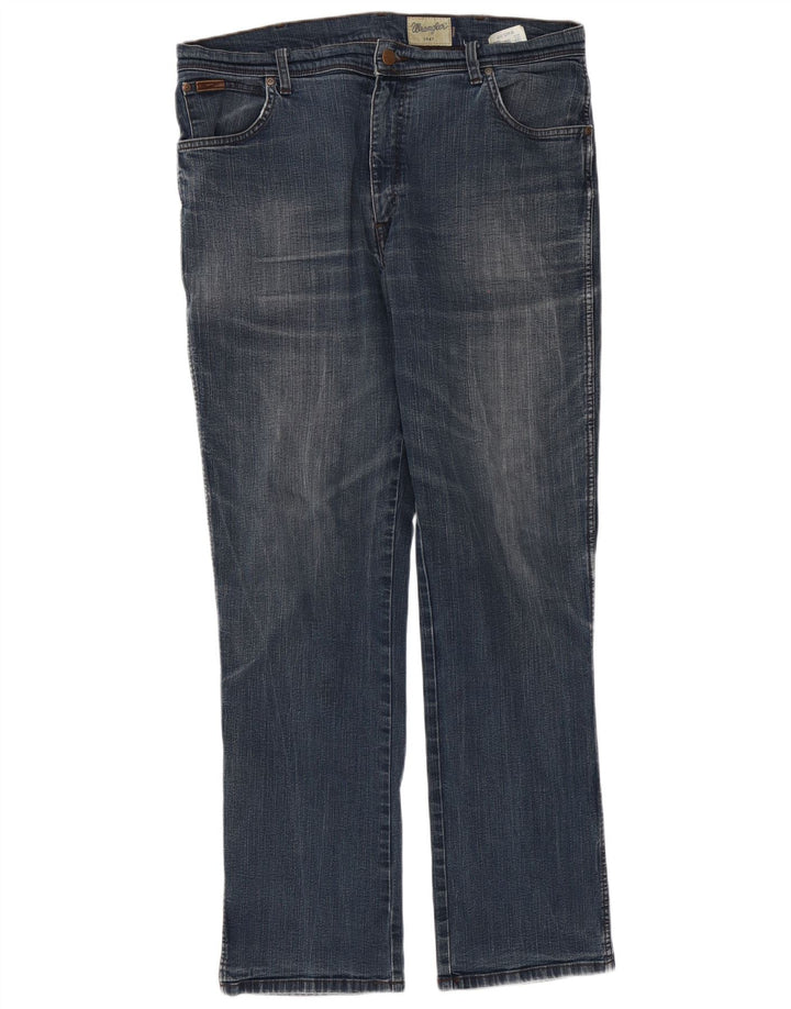 Мужские прямые джинсы Wrangler Texas Stretch W38 L34, синий хлопок