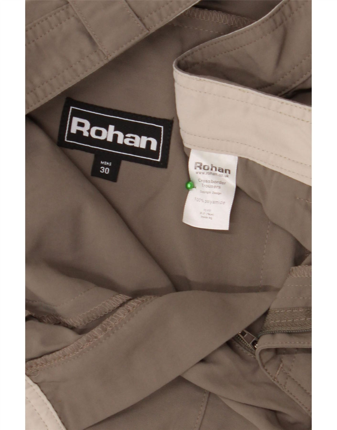 Мужские прямые брюки-чиносы ROHAN W30 L28 серые из полиамида