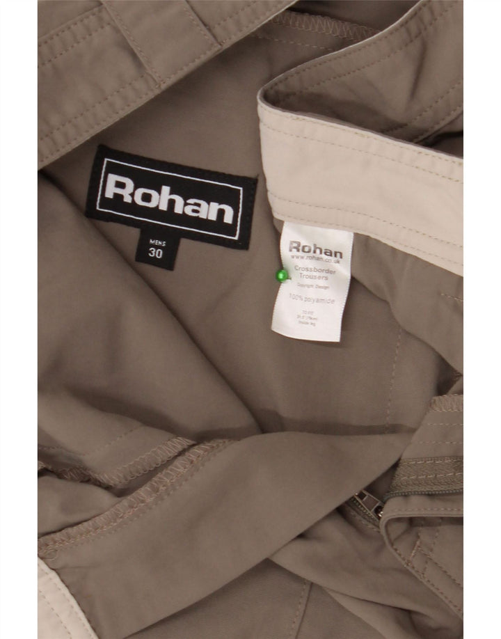 Мужские прямые брюки-чиносы ROHAN W30 L28 серые из полиамида