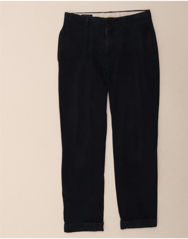 POLO RALPH LAUREN Мужские прямые брюки чинос W30 L32 Темно-синие хлопковые