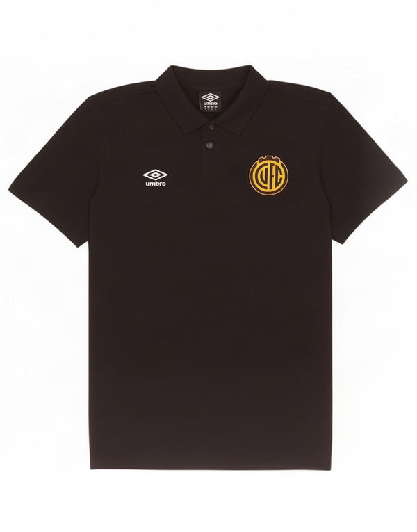Umbro Mens Graphic Polo Shirt Large Black Cotton
