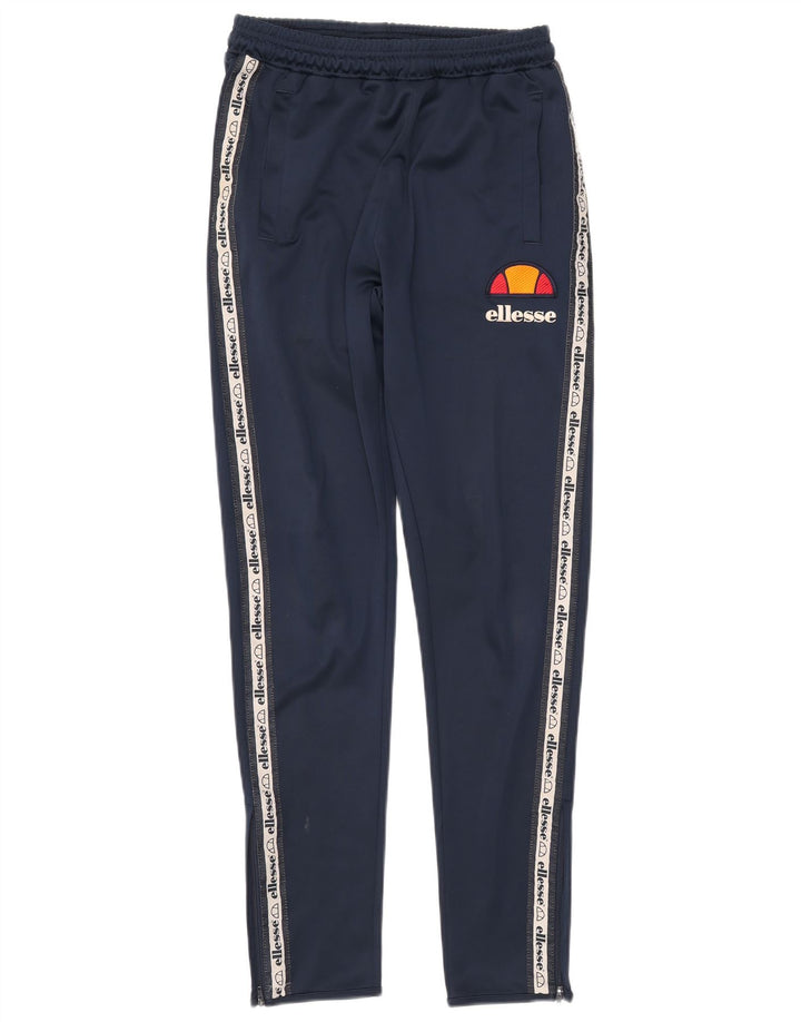 Мужские спортивные брюки Ellesse с графическим рисунком, маленькие, темно-синие, полиэстер