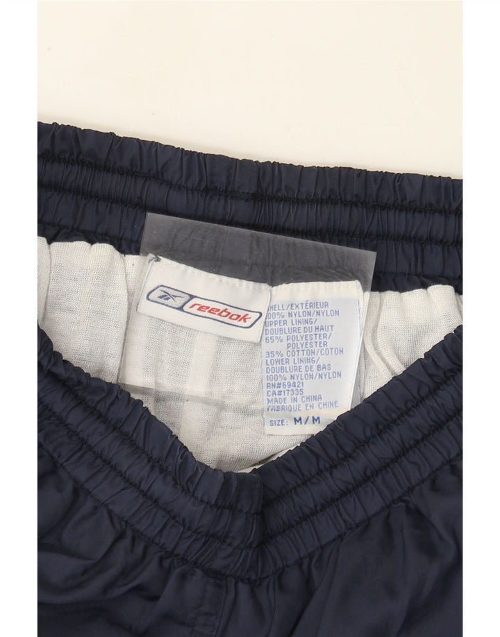 Мужские спортивные брюки Reebok, средние, темно-синие, нейлоновые