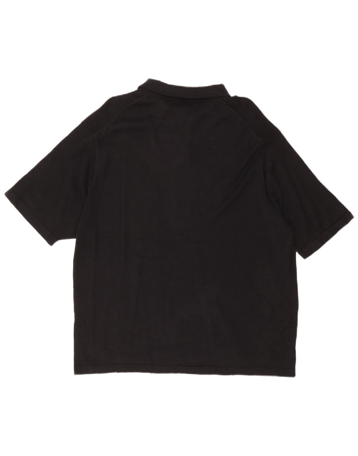 Мужская рубашка-поло DOCKERS XL, черная, шелковая