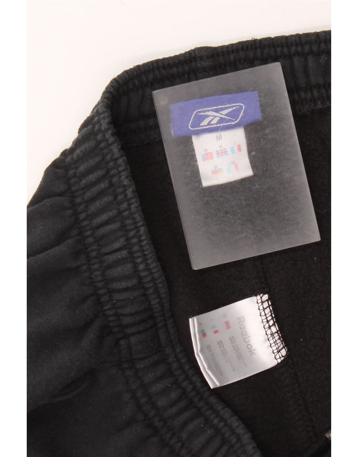 Мужские спортивные брюки Reebok, джоггеры, средний черный, полиэстер