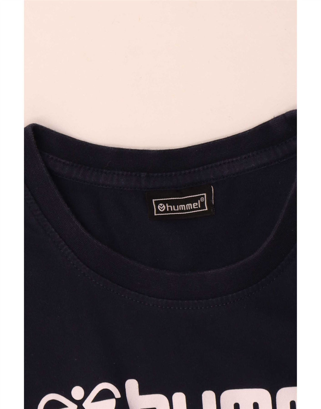 Женская футболка с рисунком Hummel Top UK 14 Medium Navy Blue