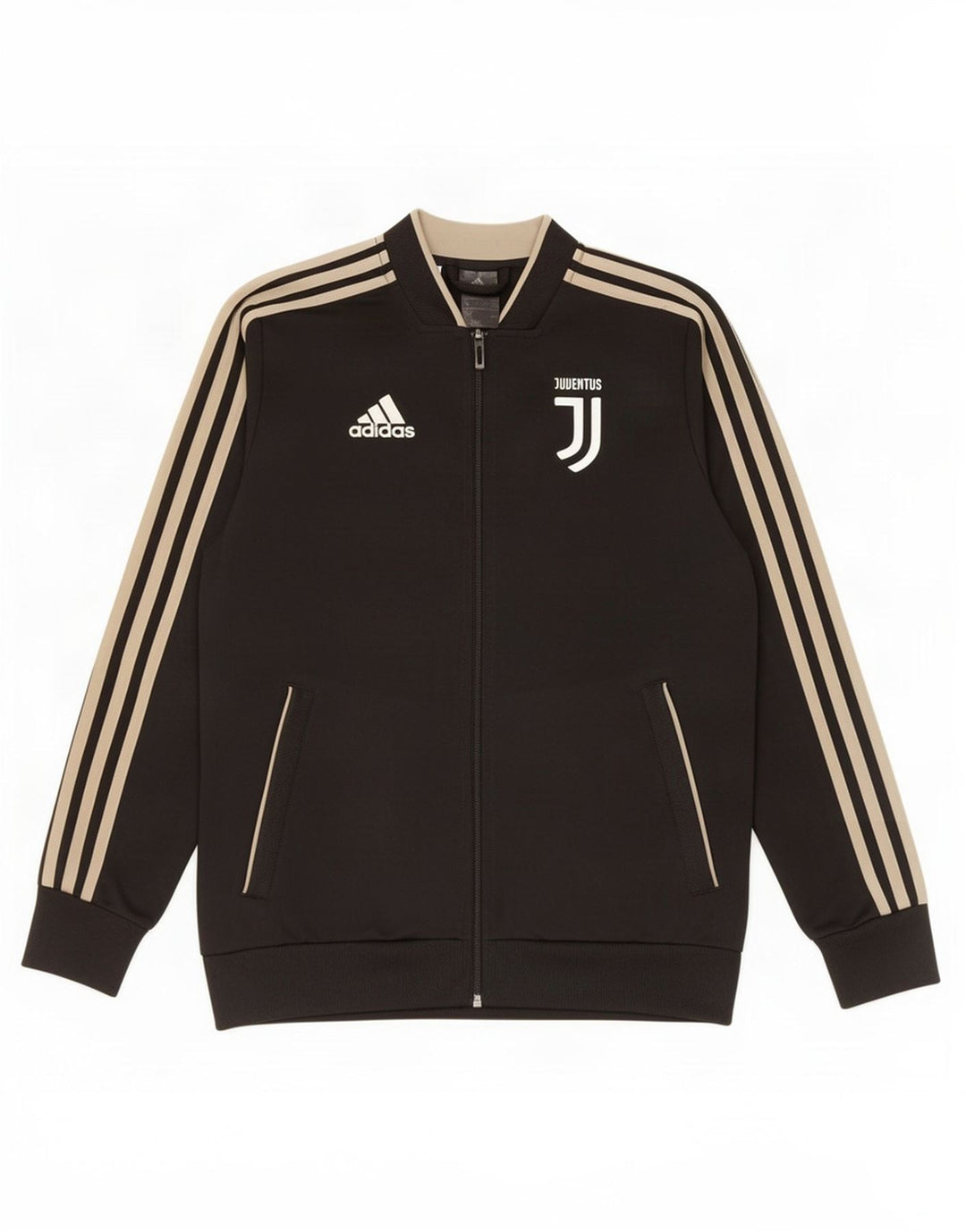 Спортивный костюм Adidas для мальчиков Juventus, верхняя куртка 13-14 лет, черный полиэстер