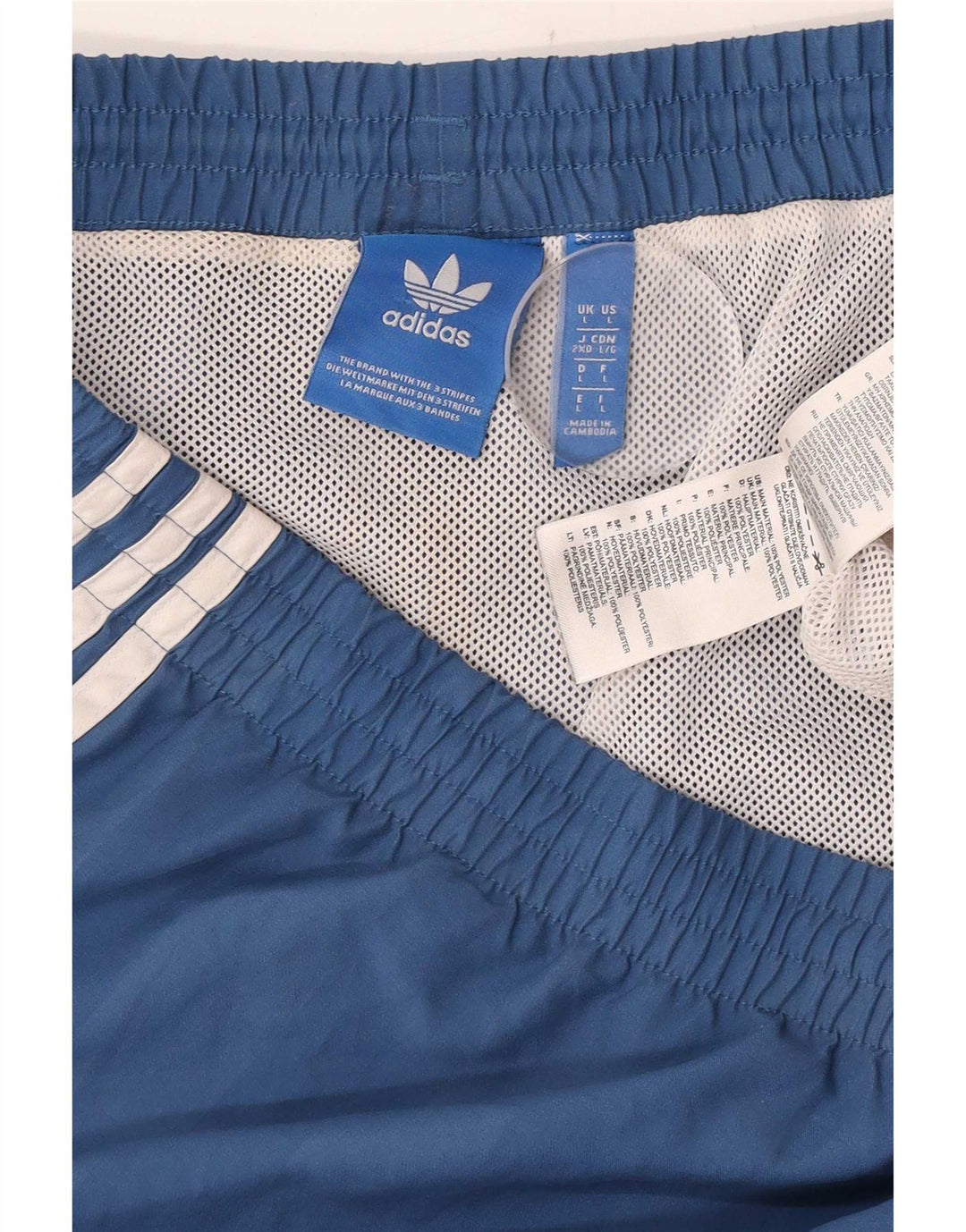 Мужские спортивные шорты Adidas, большие синие, полиэстер
