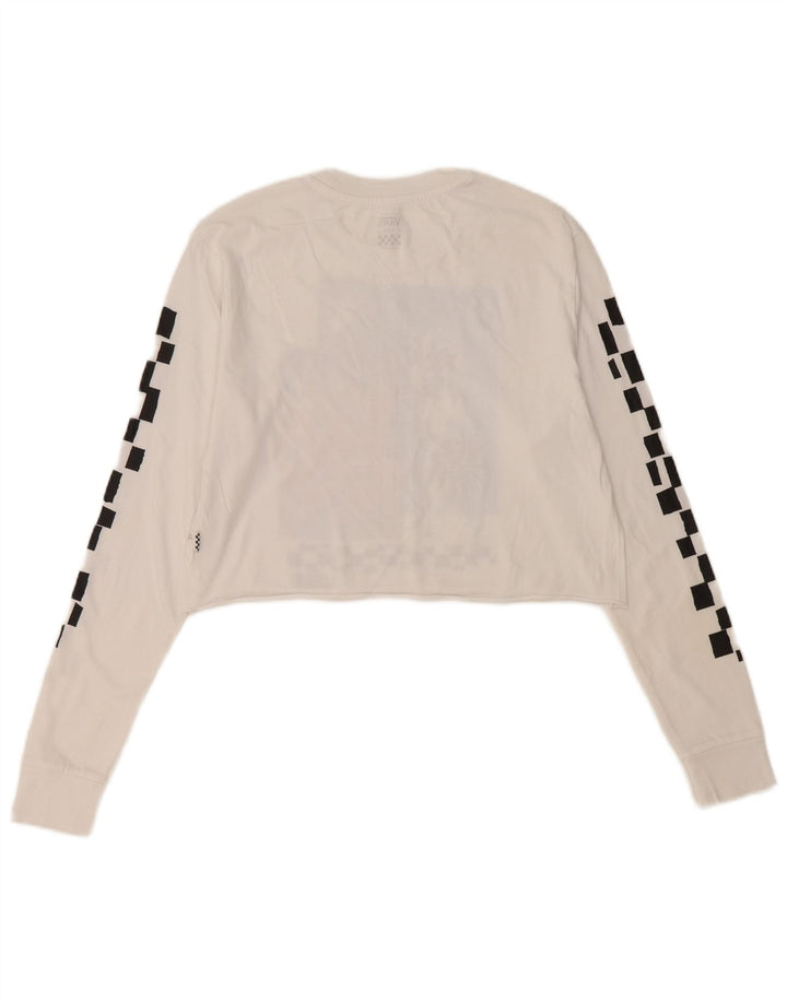 Женский укороченный топ с графическим рисунком VANS UK 6 XS Белый