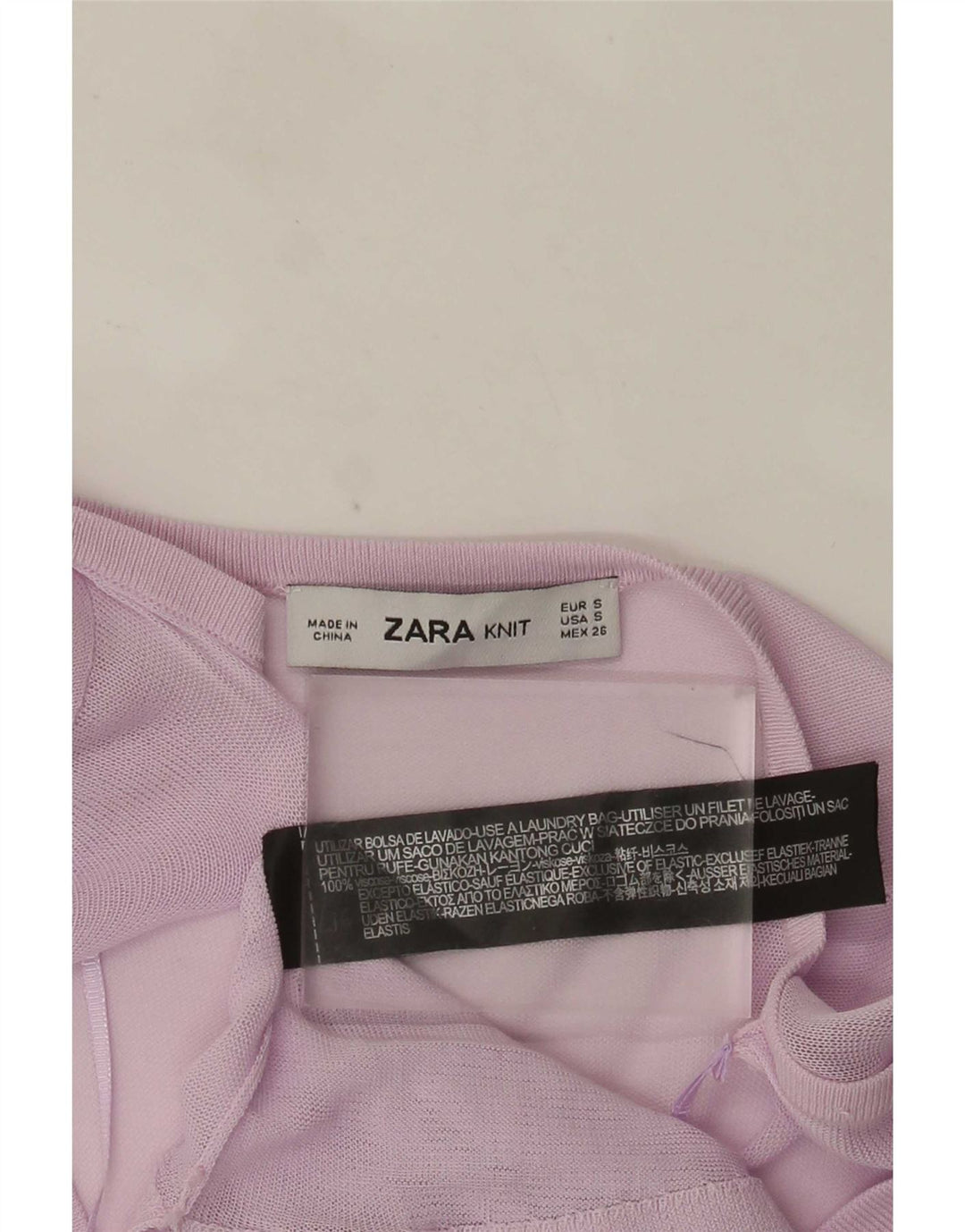 Женская прозрачная блузка Zara UK 10, маленькая розовая вискоза
