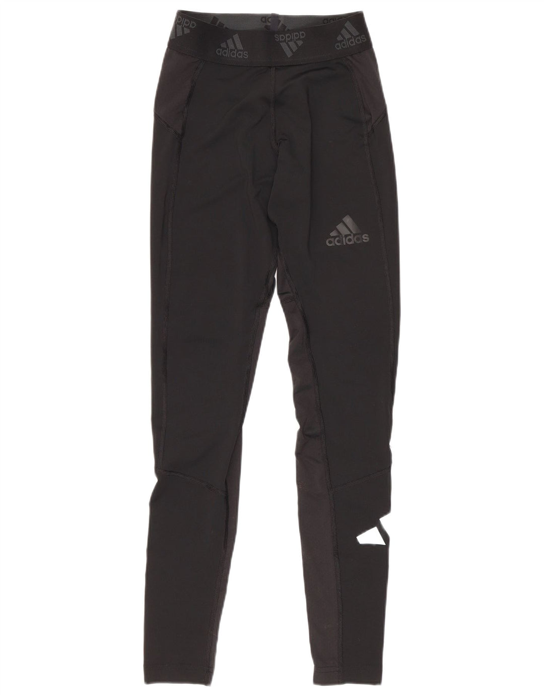 Женские леггинсы Adidas с рисунком UK 10, маленькие черные из полиэстера