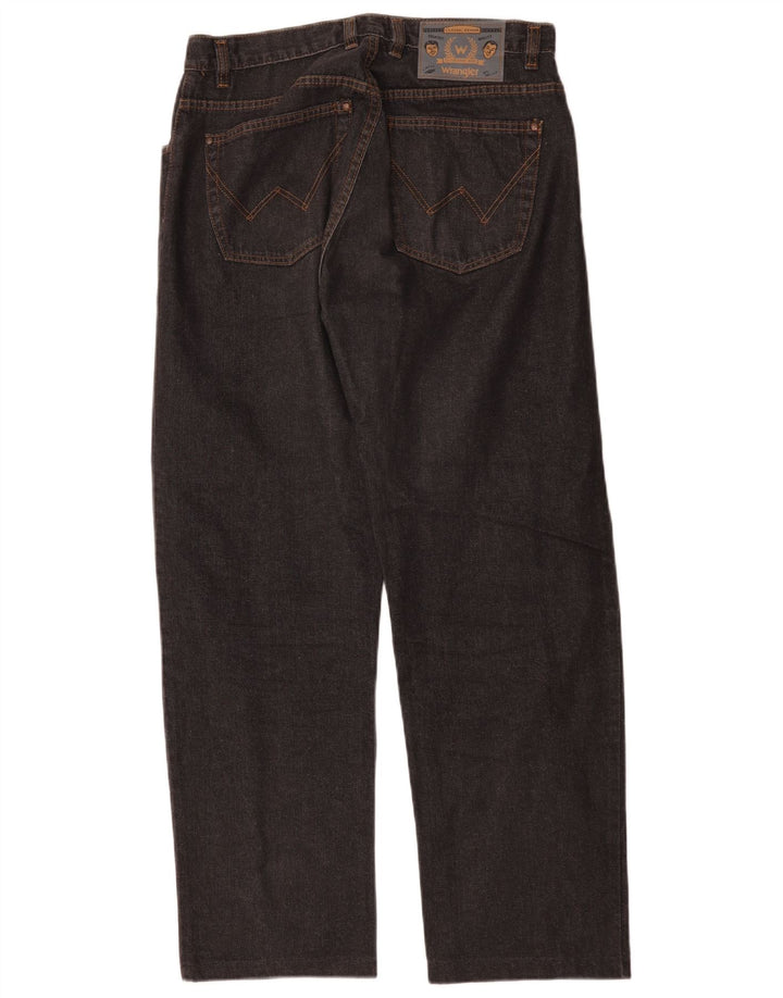 Мужские прямые джинсы Wrangler W32 L29, черный хлопок