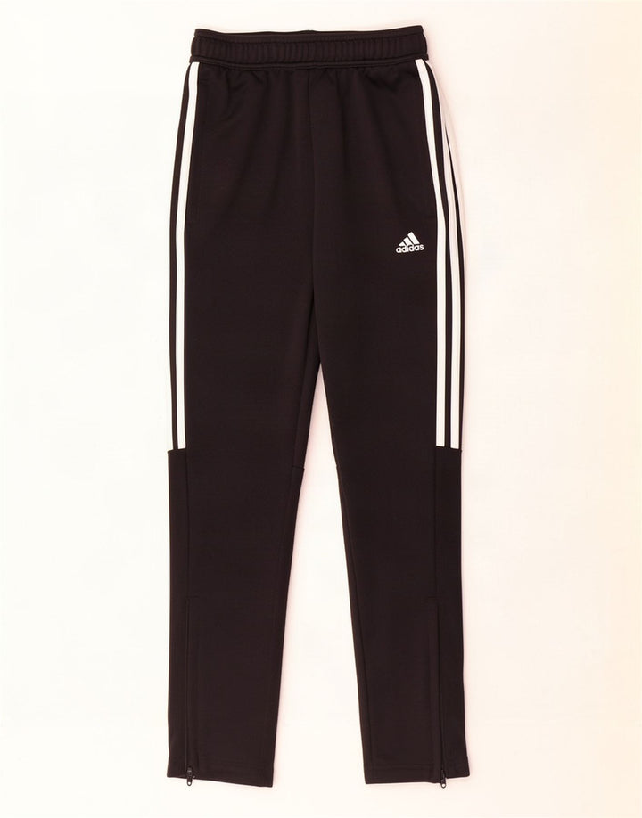 Спортивные брюки Adidas для мальчиков 11-12 лет, черный полиэстер
