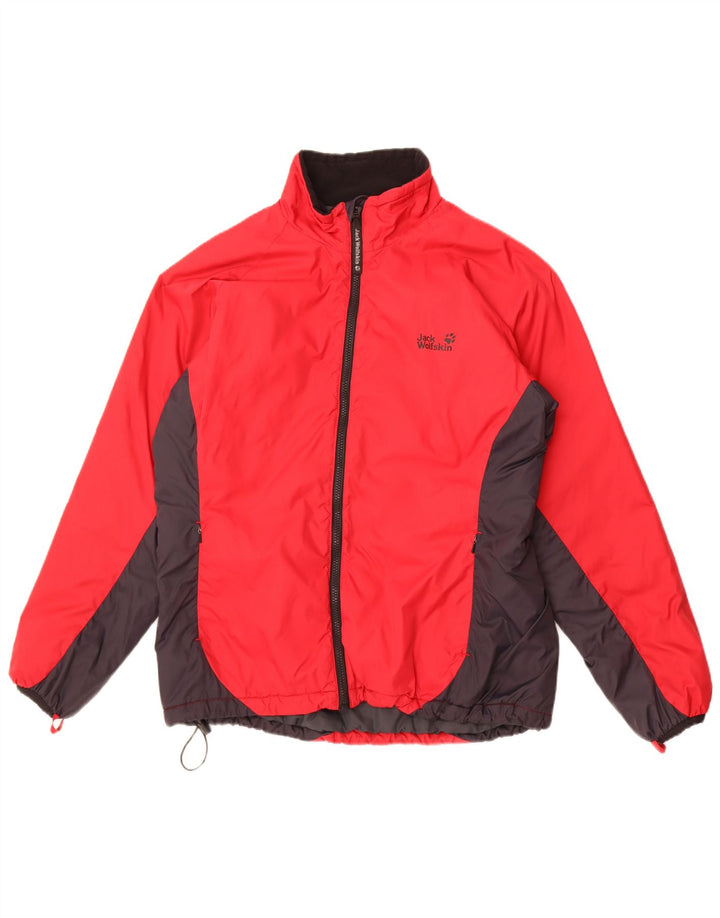 Женская ветровка Jack Wolfskin UK 14/16, большая красная с цветными блоками