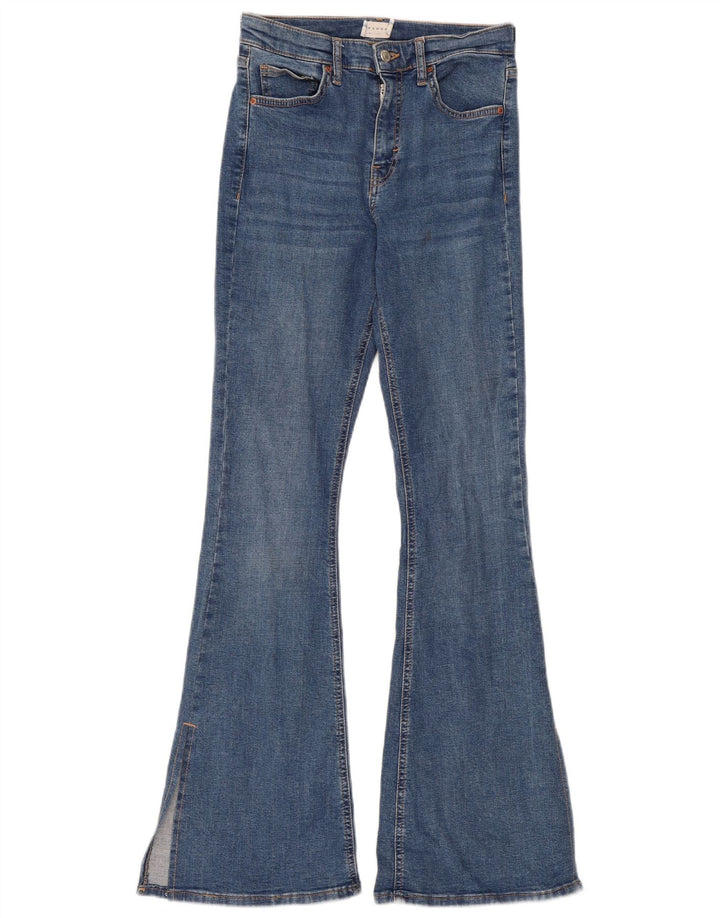 Женские расклешенные джинсы Topshop W28 L32, синий хлопок