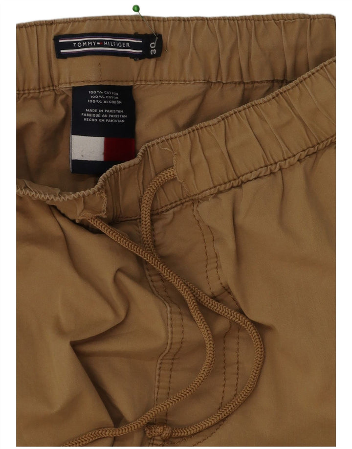 Мужские шорты-бермуды Tommy Hilfiger W30 среднего коричневого цвета, хлопок
