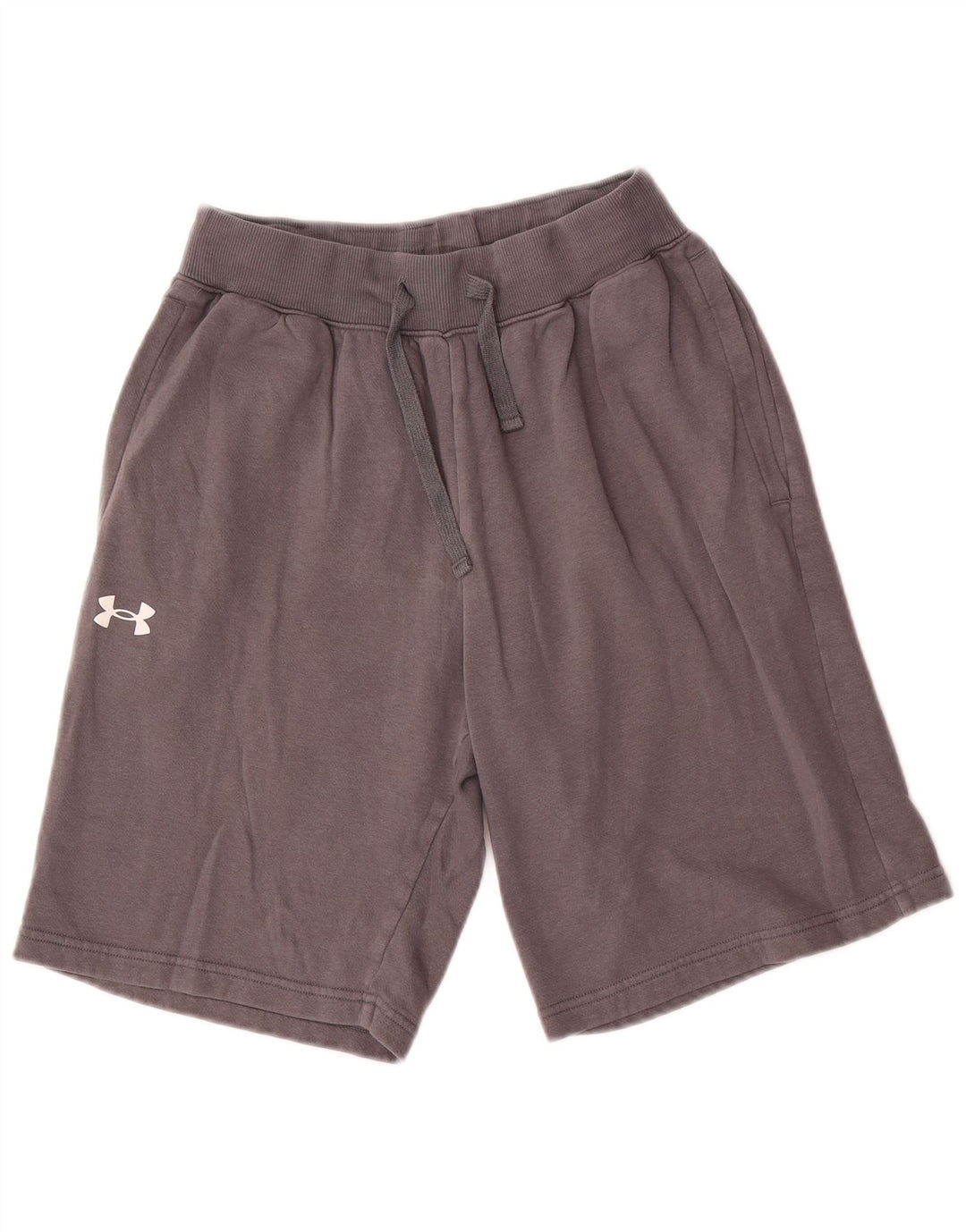 Мужские спортивные шорты свободного кроя Under Armour, хлопок среднего серого цвета