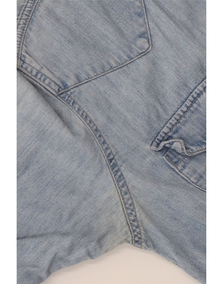 Мужская джинсовая рубашка Levi's, маленькая синяя, хлопок