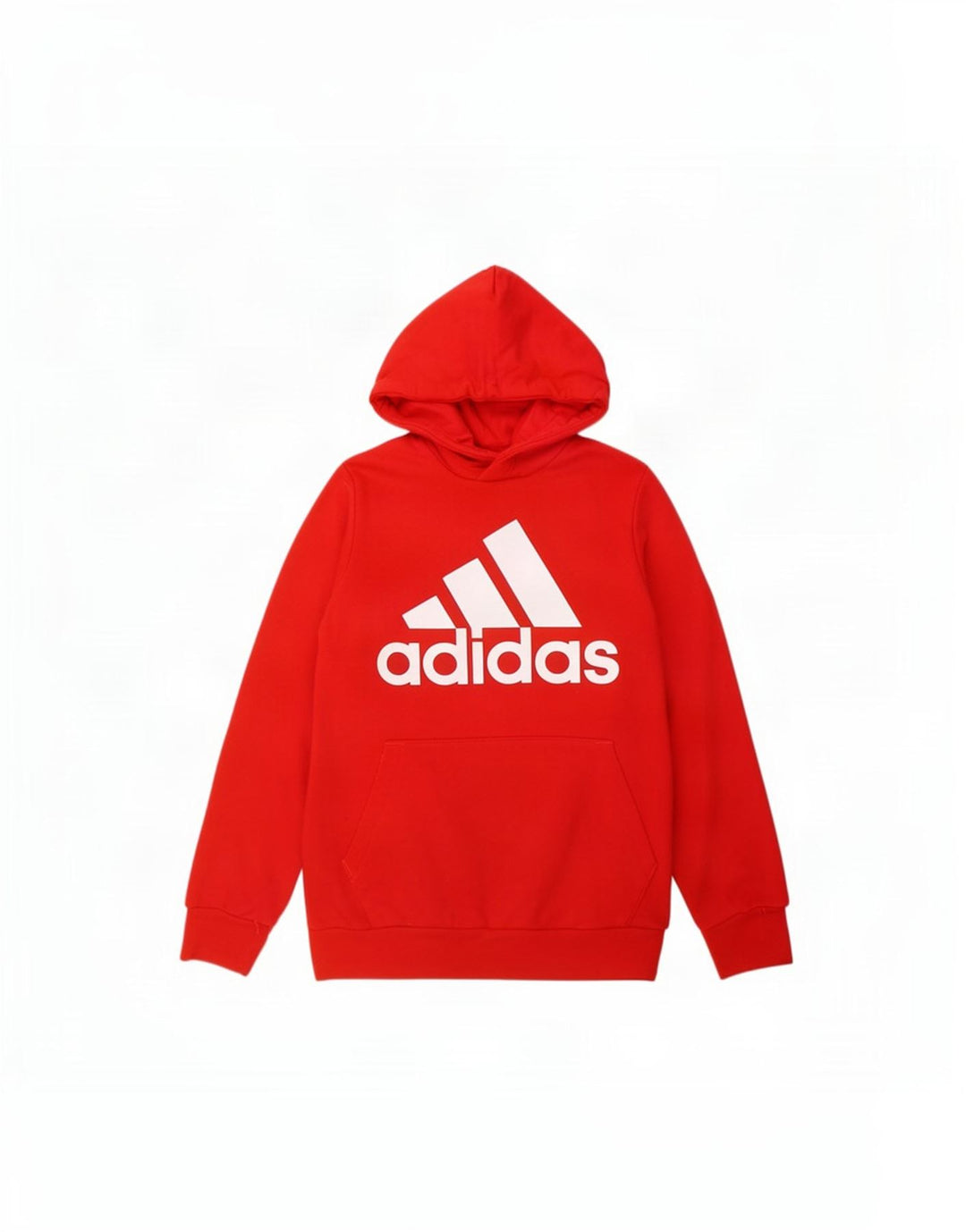 Мужской джемпер с капюшоном Adidas с рисунком, средний красный, хлопок