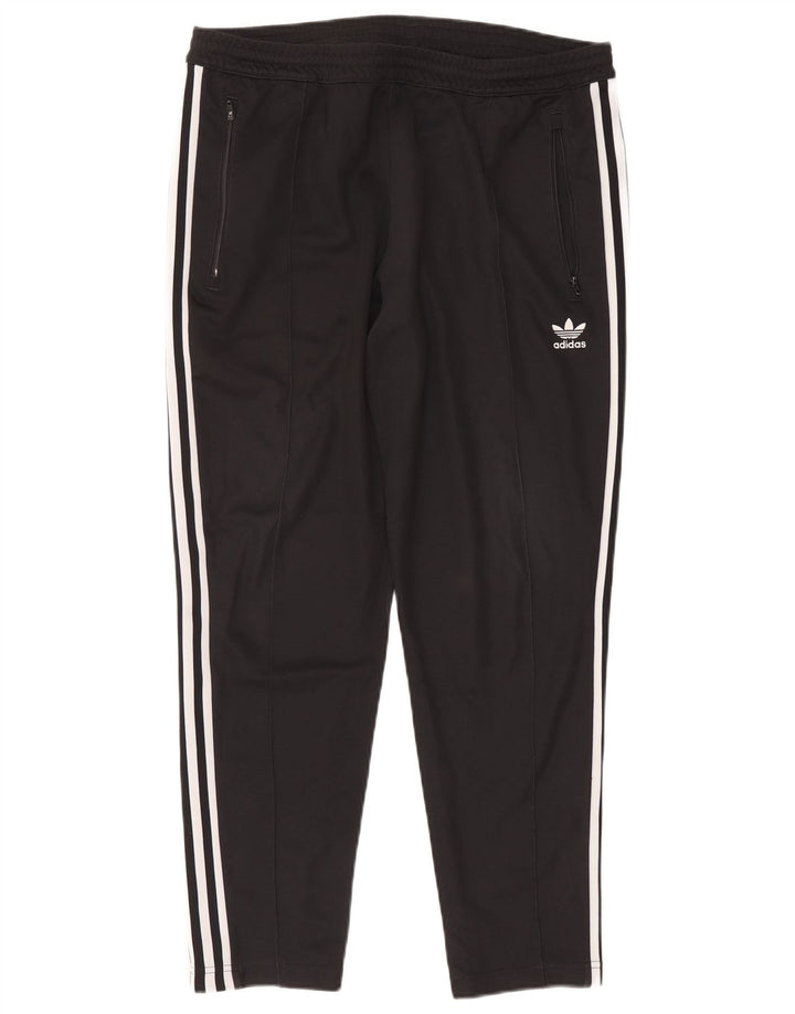 Мужские спортивные брюки Adidas, большие черные хлопковые