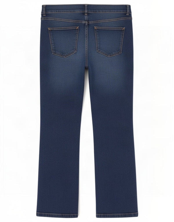 Женские узкие джинсы Marks & Spencer Bootcut UK 14, большие W33 L27, синие, хлопок