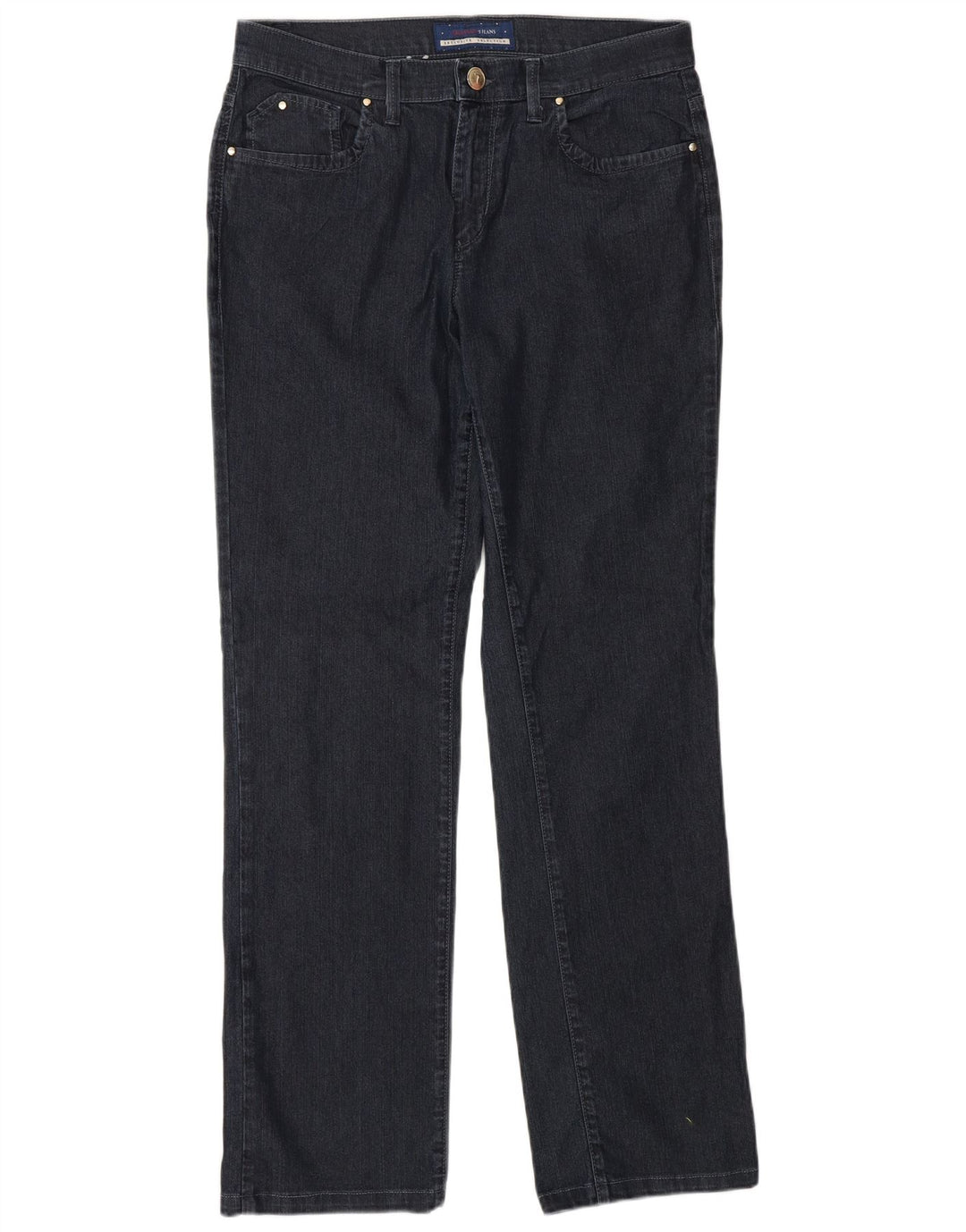 TRUSSARDI Womens Straight Jeans W30 L30 Navy Blue Cotton