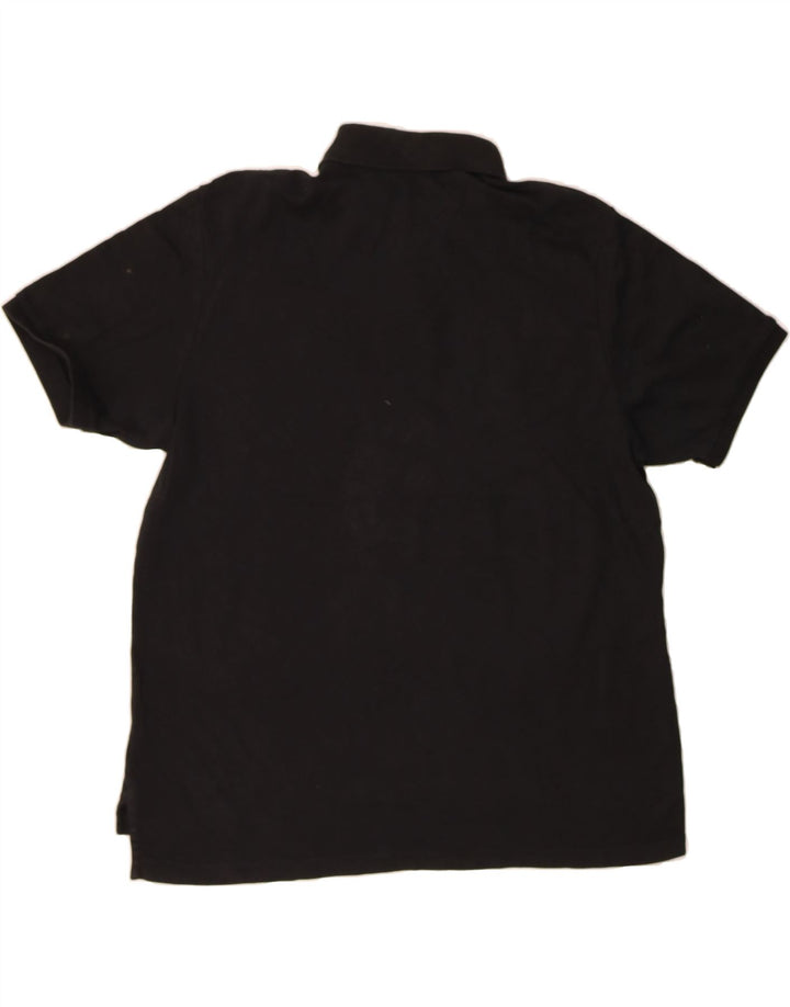 CHAPS Mens Polo Shirt XL Black Cotton Vintage Chaps and Second-Hand Chaps from Messina Hembry 