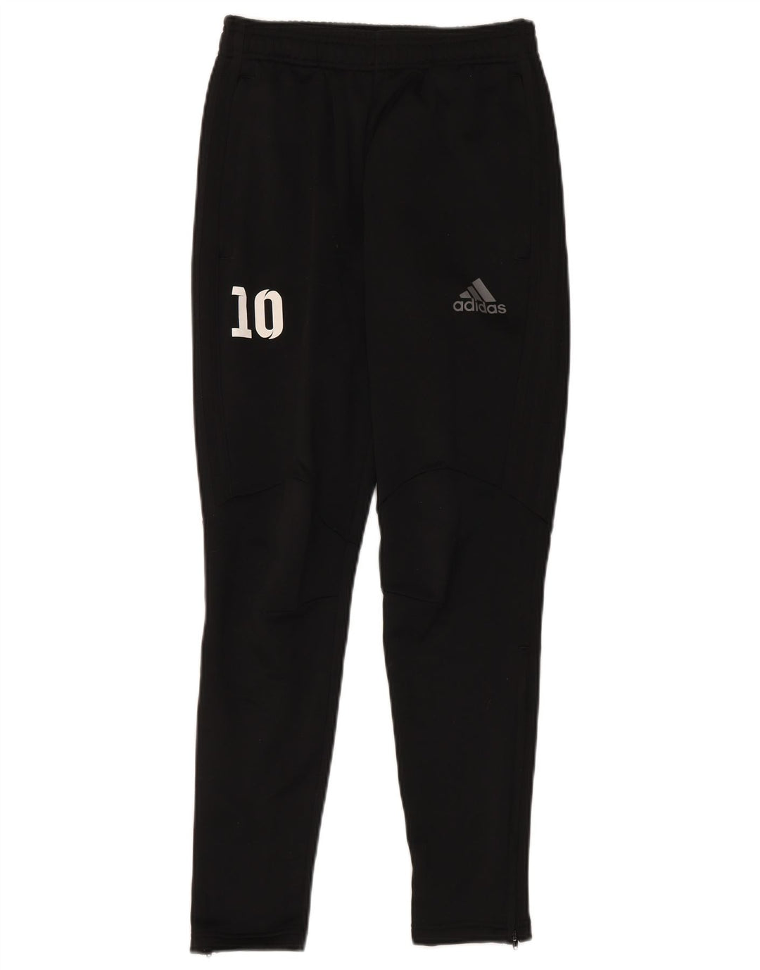 Мужские спортивные брюки Adidas с графическим рисунком XS, черный полиэстер