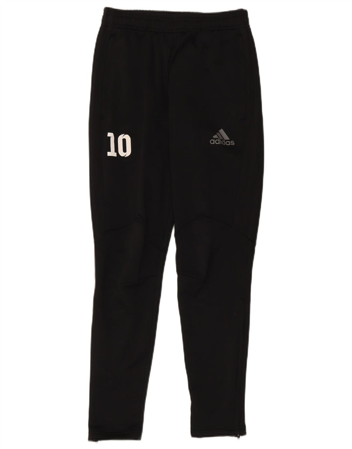 Мужские спортивные брюки Adidas с графическим рисунком XS, черный полиэстер
