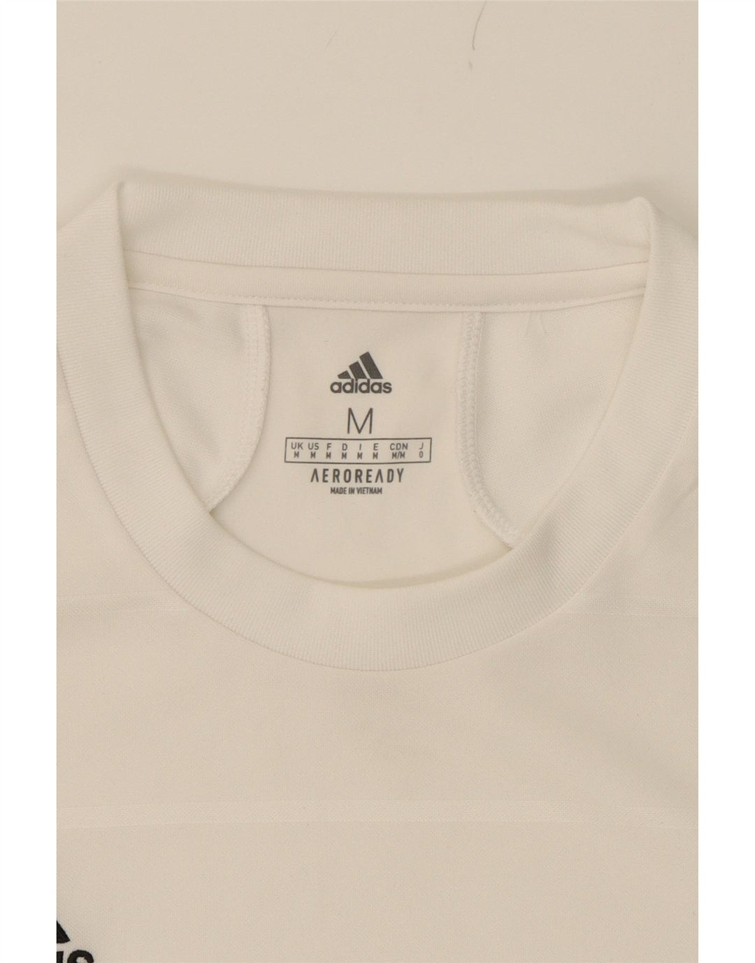 ADIDAS Mens Aeroready T-Shirt Top Medium White Vintage Adidas and Second-Hand Adidas from Messina Hembry 