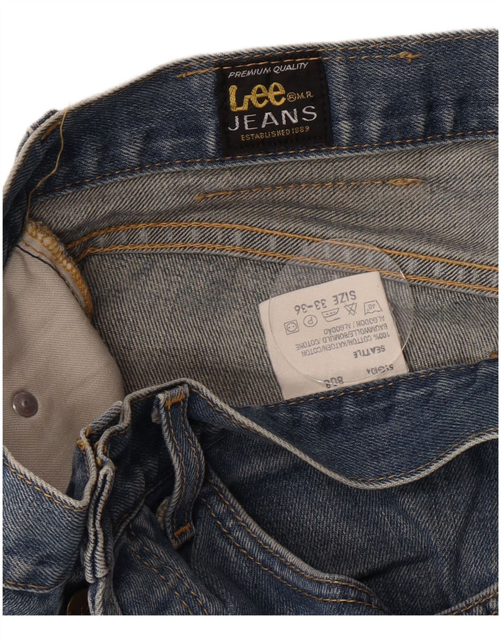Мужские прямые джинсы Lee W33 L31, синий хлопок