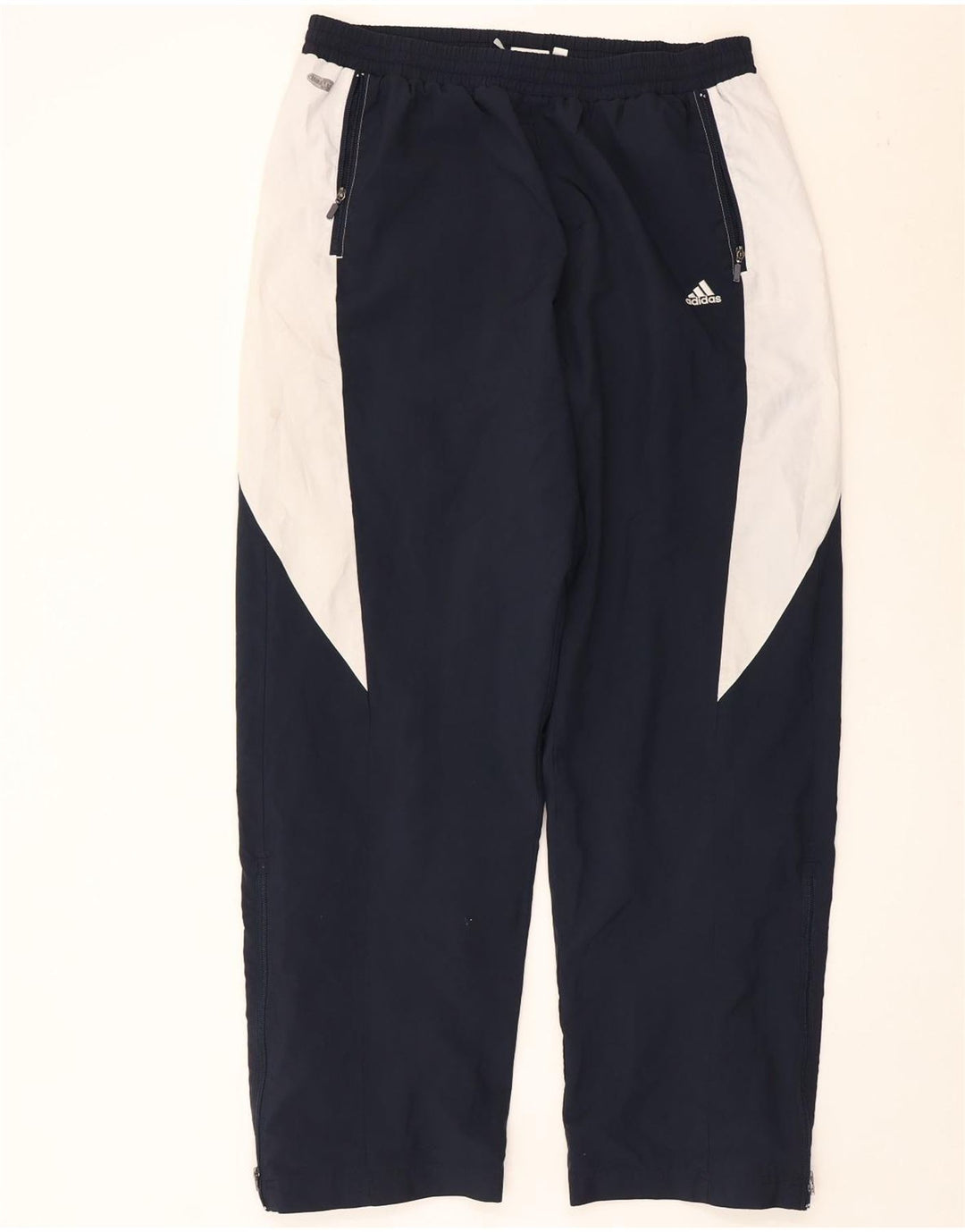 Мужские спортивные брюки Adidas XL темно-синие с цветными блоками, полиэстер