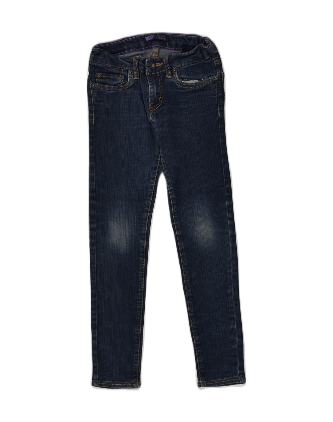 LEVI'S Girls Legging Skinny Jeans 6-7 Years W23 L23  Navy Blue Cotton | Vintage Levi's | Thrift | Second-Hand Levi's | Used Clothing | Messina Hembry 
