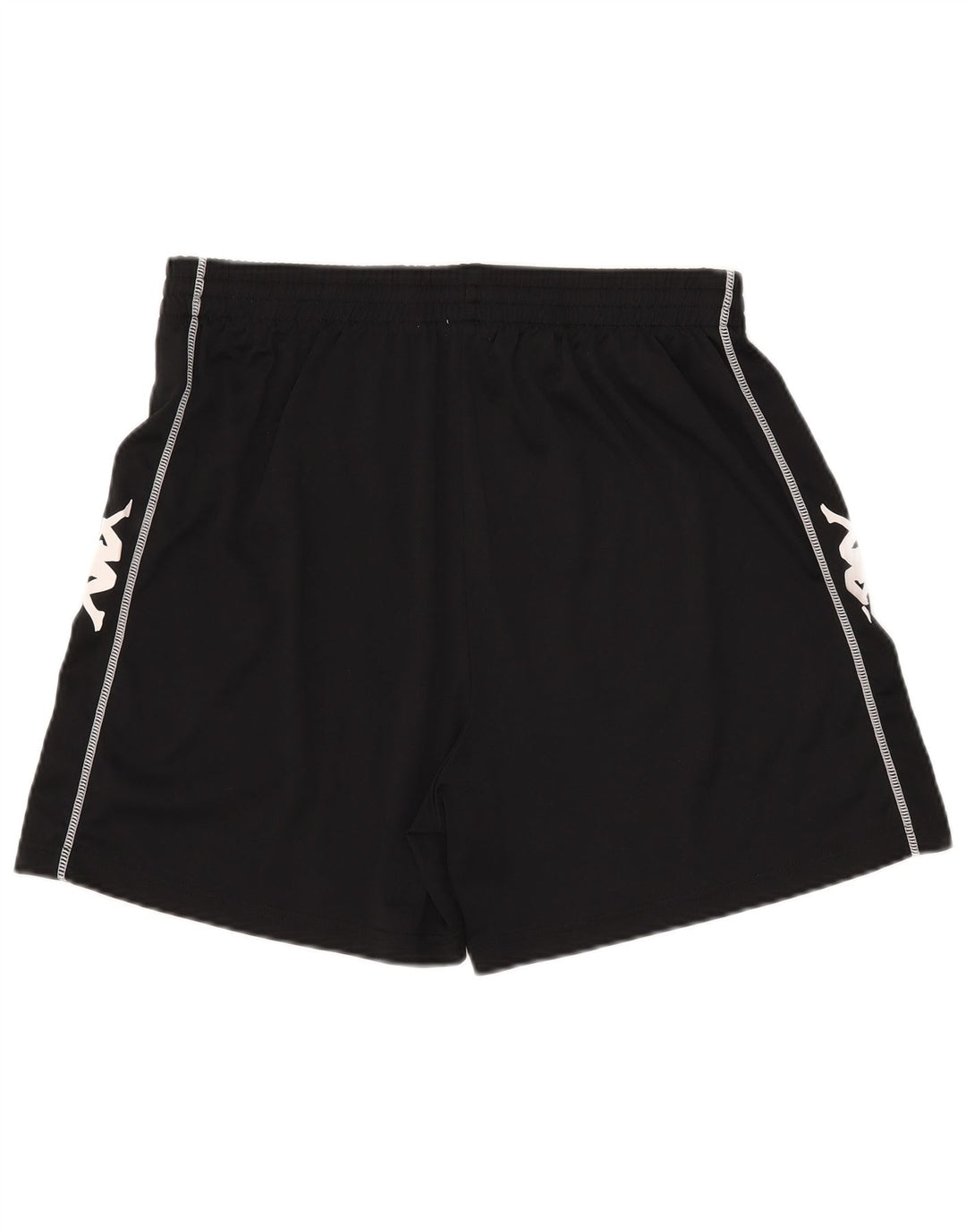 Мужские спортивные шорты Kappa с рисунком 2XL, черные, полиэстер
