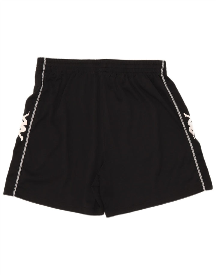 Мужские спортивные шорты Kappa с рисунком 2XL, черные, полиэстер