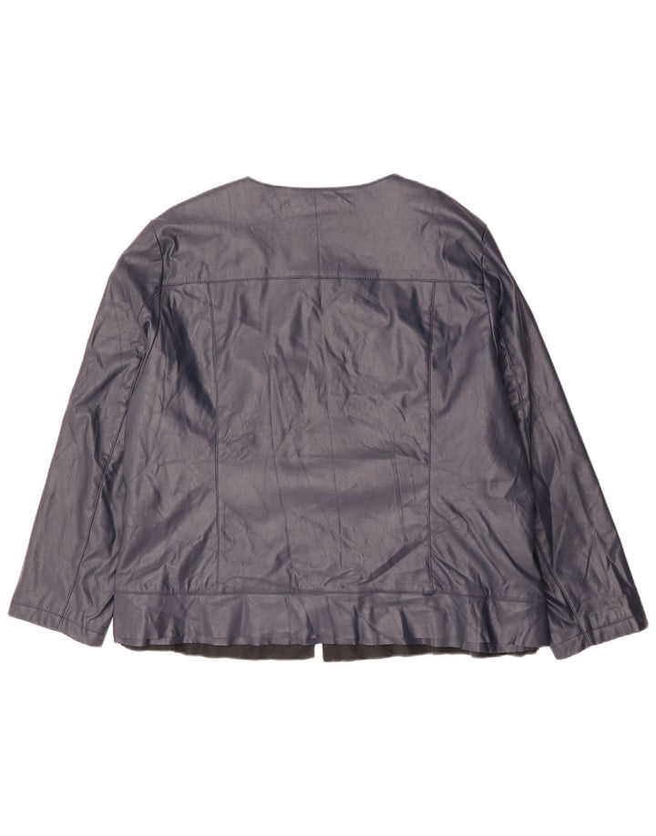 Женский бомбер Marks & Spencer Autograph UK 24 4XL Темно-синий
