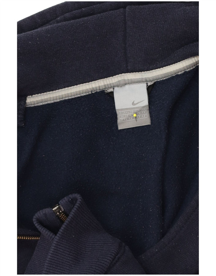 Мужской свитер с капюшоном на молнии Nike XL, темно-синий, хлопок