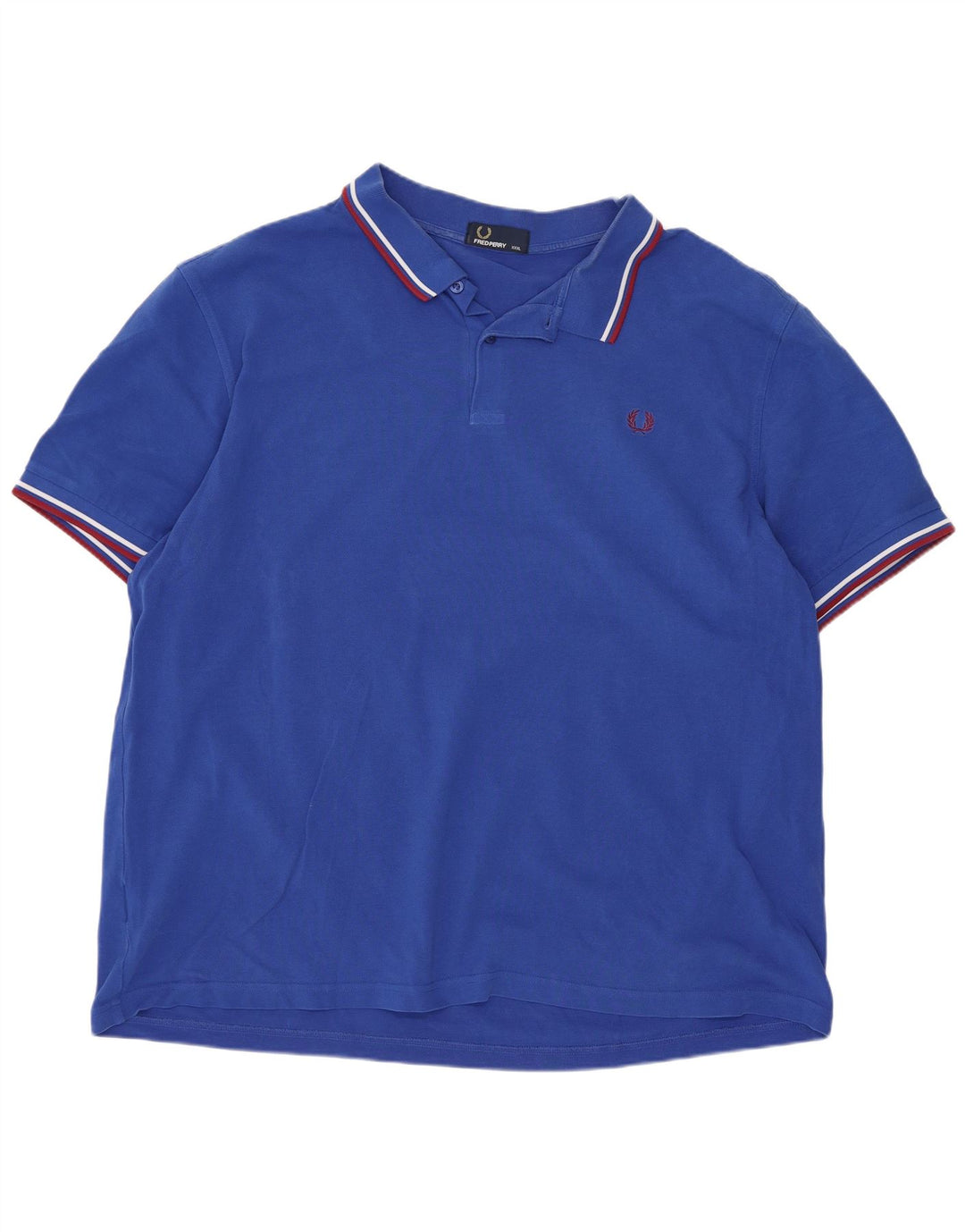 Мужская рубашка-поло Fred Perry 3XL, хлопок в синюю полоску