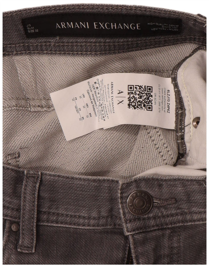 Мужские джинсы Armani J13 Slim W32 L30 Серые хлопковые