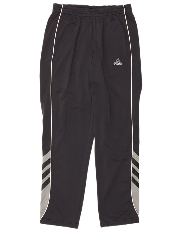 Мужские спортивные брюки Adidas UK 40/42, средний черный полиэстер с цветными блоками