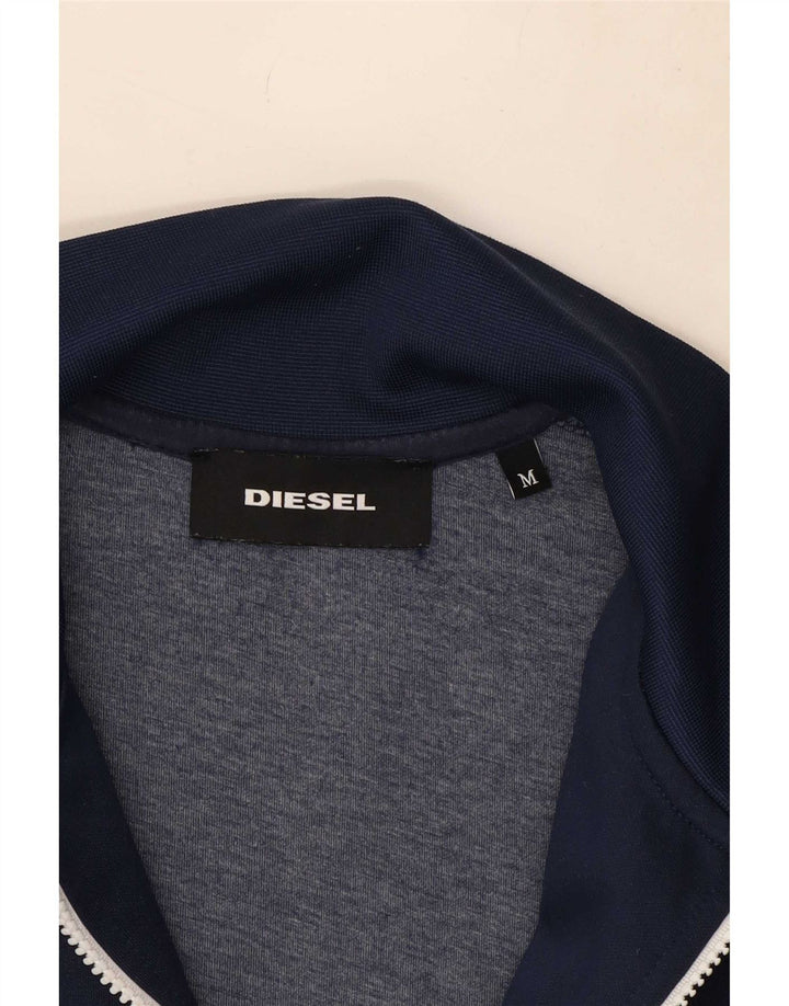 Мужской спортивный костюм Diesel, верхняя куртка, средний темно-синий, полиэстер с цветными блоками