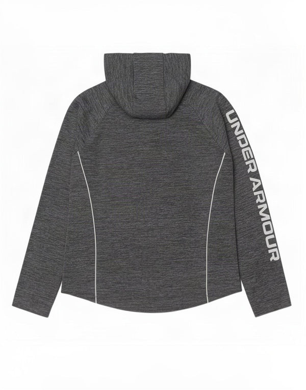 Женский топ свободного кроя с рисунком Under Armour с длинными рукавами, Великобритания, 18 XL, серый в крапинку