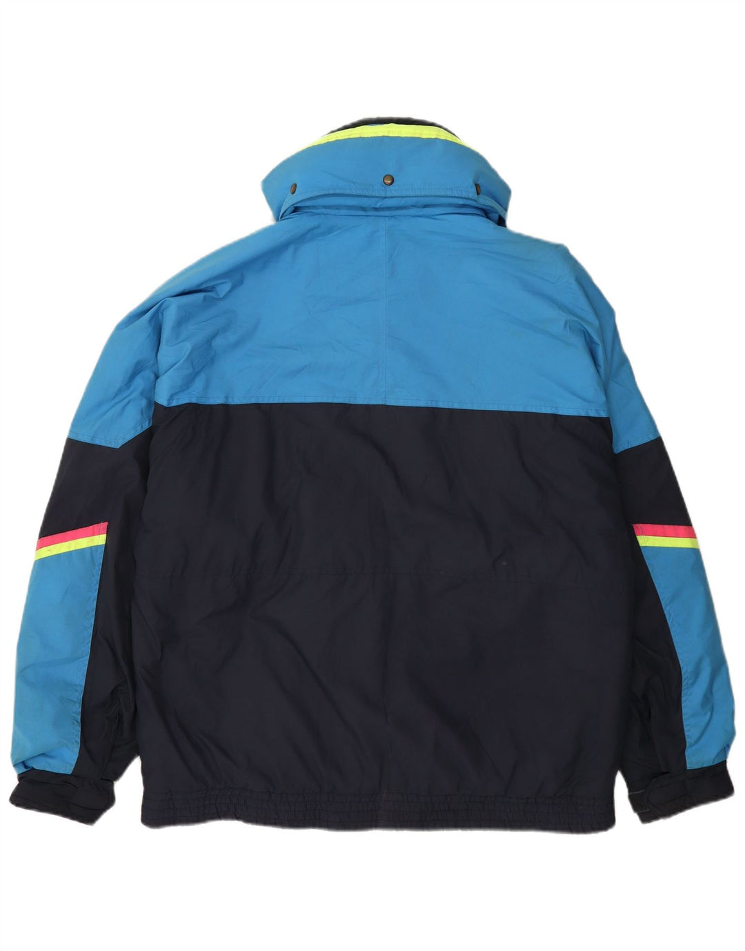 Мужская лыжная куртка Sergio Tacchini UK 42 XL темно-синяя, полиэстер с цветными блоками