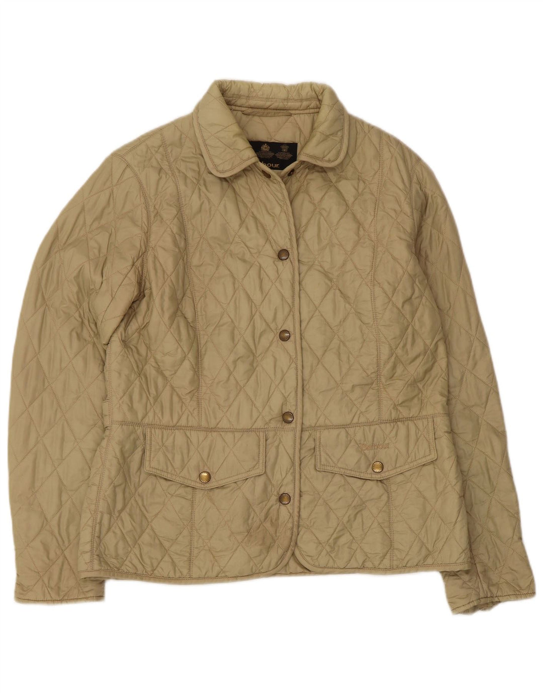 Женская стеганая куртка Barbour UK 14, большая зеленая