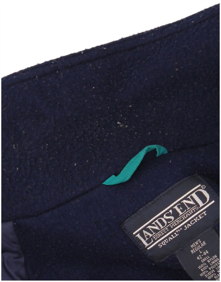 Мужская ветровка LANDS END UK 42/44, большой зеленый нейлон