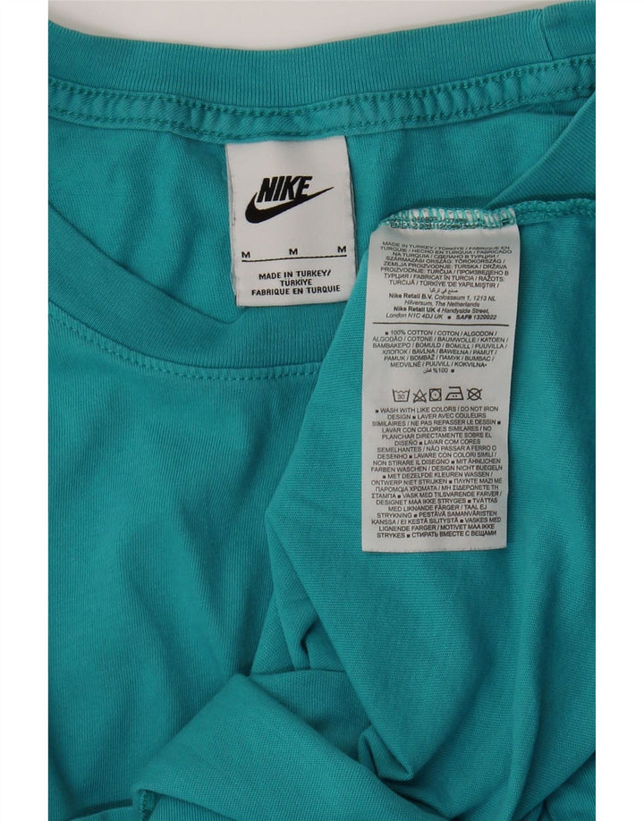 NIKE Mens T-Shirt Top Medium Blue Cotton