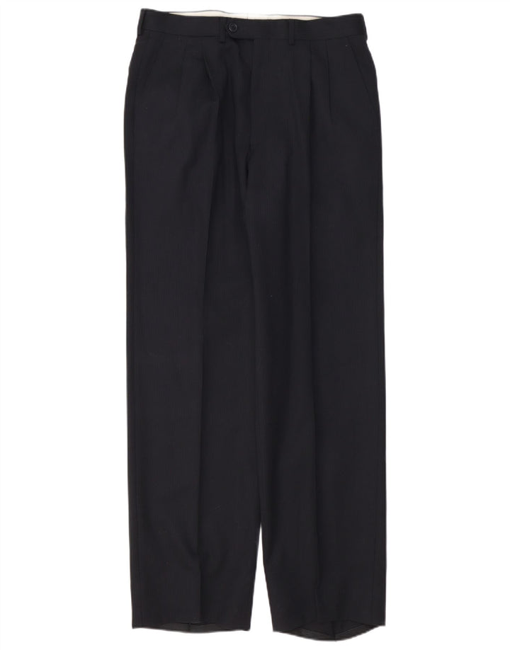 Мужской костюм-двойка Pierre Cardin IT 48 Medium W32 L32 Черный в тонкую полоску
