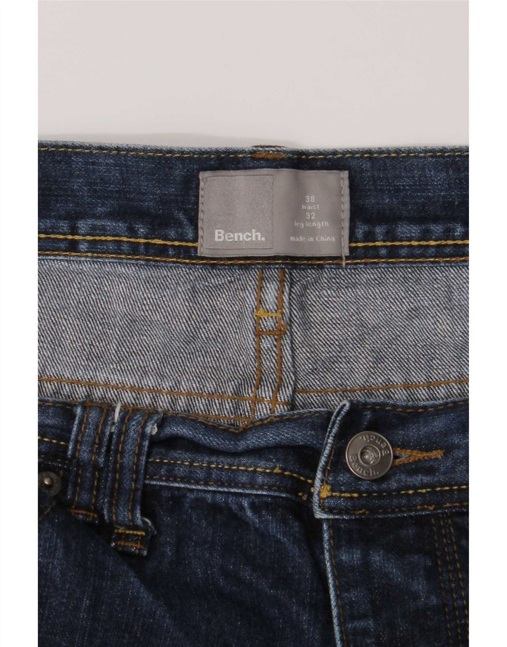 Мужские прямые джинсы Bench W38 L32, синий хлопок