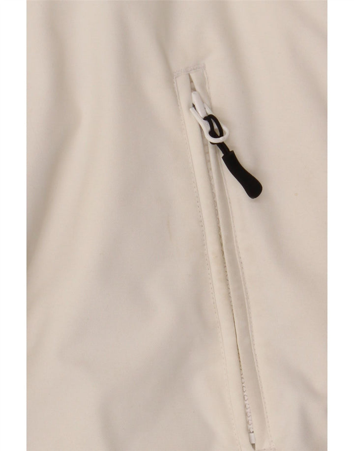 Мужская утепленная куртка Adidas с капюшоном UK 38, средний белый нейлон